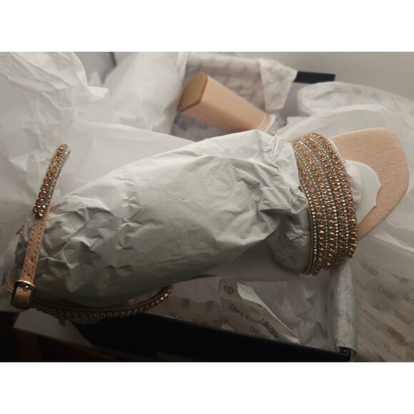 BADGLEY MISCHKA Becca Strappy Block Heel‎ Sandal sz. 8 NEW | MSRP $235 - Picture 9 of 13